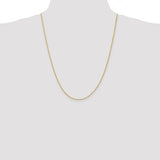 1.5mm Diamond Cut Light Rope Chain in 14K Yellow Gold
