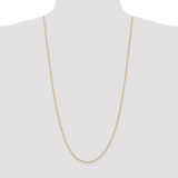 1.5mm Diamond Cut Light Rope Chain in 14K Yellow Gold