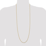2.0mm Solid Rope Chain Bracelet or Necklace in 14K Yellow Gold