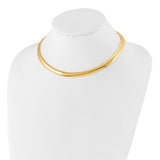 8mm Domed Omega Necklace or Bracelet in 14K Yellow Gold