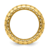 10.5mm Oval Mosaic Dome Ring in 14K Yellow Gold