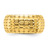 10.5mm Oval Mosaic Dome Ring in 14K Yellow Gold