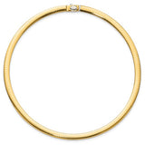 6mm Reversible Domed Omega Necklace and Bracelet
