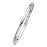 4mm Slip-On Eternity Bangle Bracelet 7.0” in 14K Gold