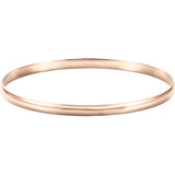 4mm Slip-On Eternity Bangle Bracelet 7.0” in 14K Gold
