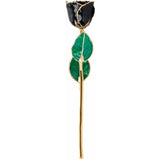 Forever® Rose 24K Gold Trimmed Black Midnight Rose - Roxx Fine Jewelry