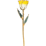 Forever® Rose 24K Gold Trimmed Cream and Yellow Rose - Roxx Fine Jewelry