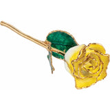 Forever® Rose 24K Gold Trimmed Cream and Yellow Rose - Roxx Fine Jewelry