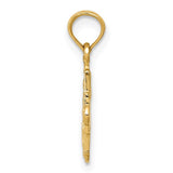 Petite Four Way Cross Pendant in 14K Yellow Gold