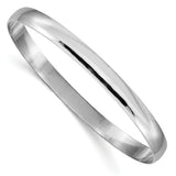 6mm Slip-On Eternity Bangle Bracelet 7.5” in 14K Gold