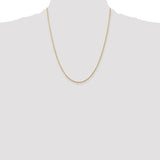 1.5mm Extra-Light Diamond Cut Rope Chain in 14K Yellow Gold