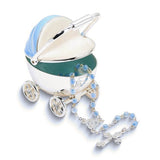 Baptism Rosary with Baby Carriage for Girls or Boys