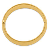 Half Round 20mm Hinged Bangle 13/16" Bracelet in 14K Yellow Gold