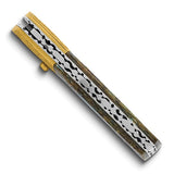 Luxury Pocket Knife Damascus Steel with Abalone Shell Inlay 6" Folding Knife KN3386