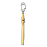 Leslie's Large Two-Tone Modern Cross Pendant in 14K Yellow Gold