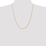 1.5mm Diamond Cut Light Rope Chain in 14K White Gold