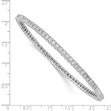 CZ Slip-On Bangle Bracelet in Sterling Silver - Roxx Fine Jewelry