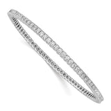 CZ Slip-On Bangle Bracelet in Sterling Silver - Roxx Fine Jewelry