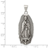 Our Lady of Guadalupe Pendant in Sterling Silver