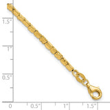 Italian Gold Hammered Bead Necklace and Bracelet