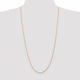 1.5mm Diamond Cut Light Rope Chain in 14K Rose Gold
