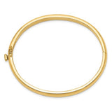 5.6mm Hinged Oval Bangle in 14K Gold