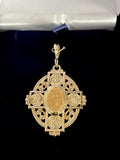 Four Way Miraculous Medal in 14K Yellow Gold 35 x 28mm - Roxx Fine Jewelry