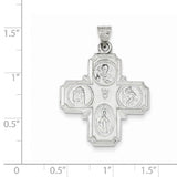 Four Way Cross Medal in 14K Yellow Gold 34 x 25mm - Roxx Fine Jewelry