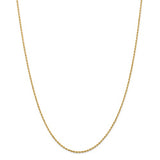 1.5mm Diamond Cut Rope Chain in 14K Yellow Gold - Roxx Fine Jewelry