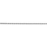 1.5mm Diamond Cut Rope Chain in 14K White Gold - Roxx Fine Jewelry