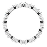 Gypsy Set Baguette Diamond Eternity Band