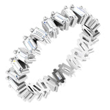 Gypsy Set Baguette Diamond Eternity Band