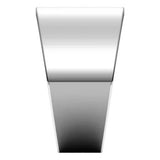 Flat Top 14mm Wide Tapered Band in 14K White Gold