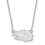 University of Kansas KU Jayhawks® Official NCAA® Licensed 14K White Gold 18" Necklace