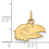 University of Kansas KU Jayhawks® Official NCAA® Licensed 14K Gold 18" Pendant Necklace