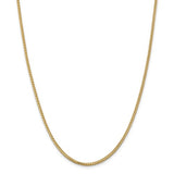 Franco Chain 2mm in 14K White or Yellow Gold - Roxx Fine Jewelry