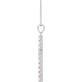 Diamond Cross 18" Necklace with .75 Cts. Diamonds in 14K Gold - Roxx Fine Jewelry