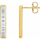 Baguette Diamond Bar Necklace .50 Ct in 14K Gold - Roxx Fine Jewelry