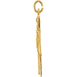 Celtic Inspired Four Way Cross Pendant  in 14K Yellow Gold - Roxx Fine Jewelry