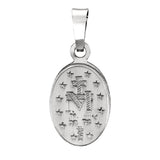 Miraculous Medal Oval in 14K White or Yellow Gold and 18K Yellow Gold - Roxx Fine Jewelry