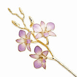 Forever® Orchid Trimmed in 24K Yellow Gold - Roxx Fine Jewelry