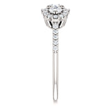 1.00 Ct. Triple Halo Diamond Engagement Ring 14K White Gold - Roxx Fine Jewelry