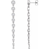 302® 2 ct. Linear Drop Earrings in 14K Gold