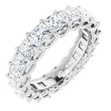 3.33 Ct. Princess Cut Diamond Eternity Band in 14K White Gold