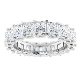 3.33 Ct. Princess Cut Diamond Eternity Band in 14K White Gold