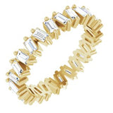 Gypsy Set Baguette Diamond Eternity Band