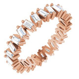 Gypsy Set Baguette Diamond Eternity Band
