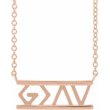 God is Greater than the Highs and Lows Necklace - Roxx Fine Jewelry