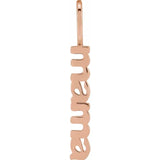 302® Fine Jewelry Mama Vertical Pendant Necklace in 14K Gold