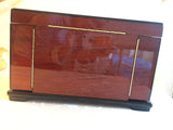 Jewelry Chest Pippa African Bubinga Wood with Elm Burl Inlay - Roxx Fine Jewelry